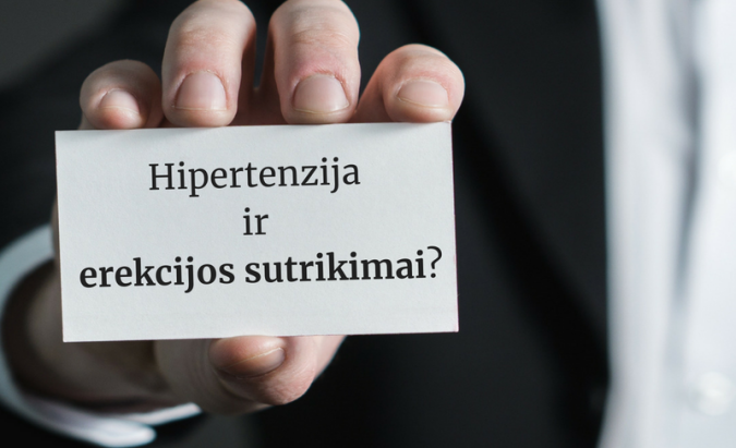 Hipertenzija ir erekcijos sutrikimai: kaip tai susiję?