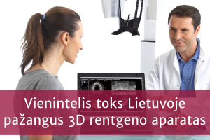 „Dental P.R.O.“: vienintelis toks Lietuvoje pažangus 3D rentgeno aparatas