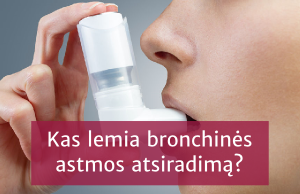 Kas lemia bronchinės astmos atsiradimą?